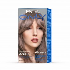 Стойкая краска-гель ESTEL ONLY 8/76, СВЕТЛО-РУСЫЙ КОРИЧНЕВО-ФИОЛЕТОВЫЙ (125 мл)
